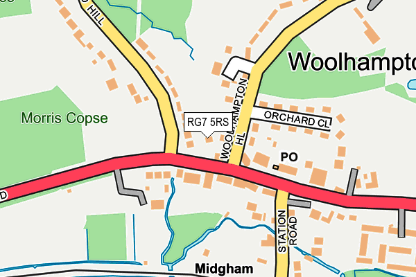 RG7 5RS map - OS OpenMap – Local (Ordnance Survey)