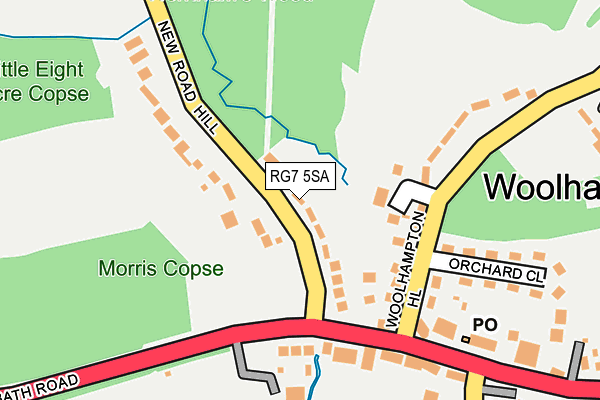 RG7 5SA map - OS OpenMap – Local (Ordnance Survey)