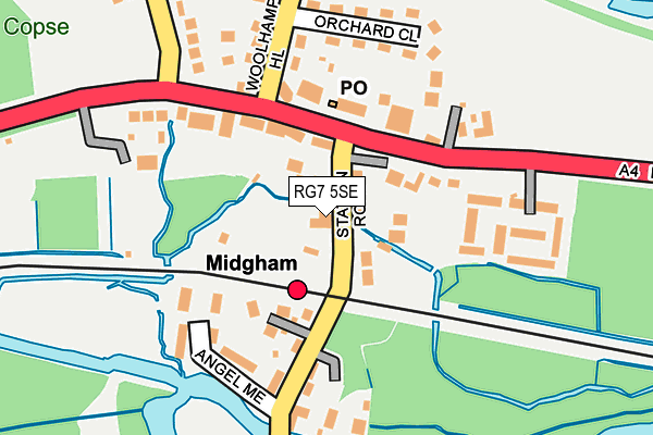 RG7 5SE map - OS OpenMap – Local (Ordnance Survey)