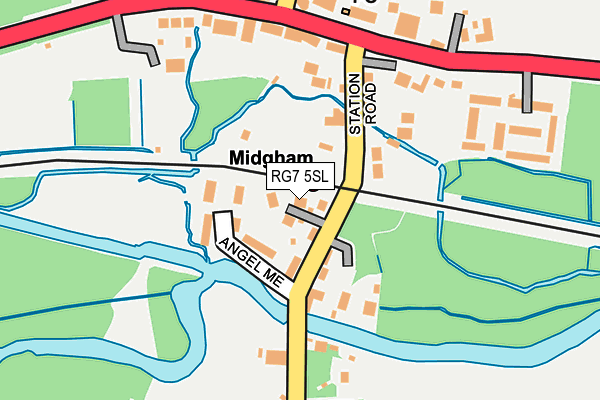 RG7 5SL map - OS OpenMap – Local (Ordnance Survey)