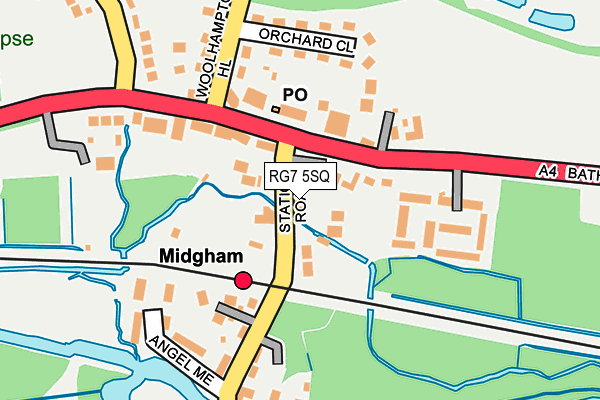 RG7 5SQ map - OS OpenMap – Local (Ordnance Survey)