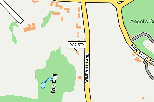 RG7 5TY map - OS OpenMap – Local (Ordnance Survey)