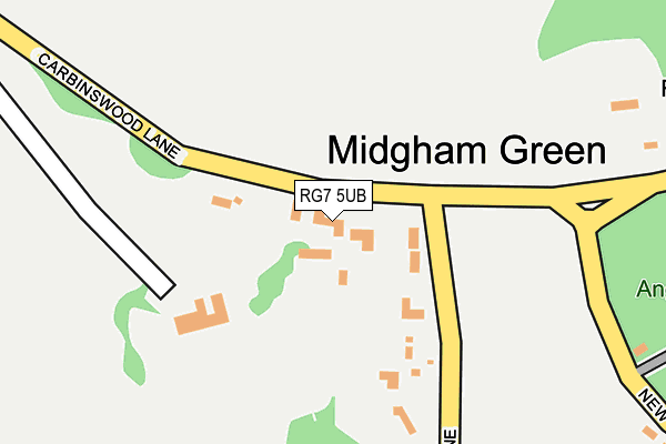 RG7 5UB map - OS OpenMap – Local (Ordnance Survey)