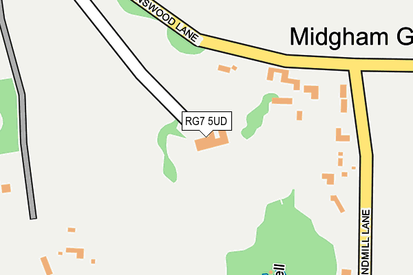 RG7 5UD map - OS OpenMap – Local (Ordnance Survey)