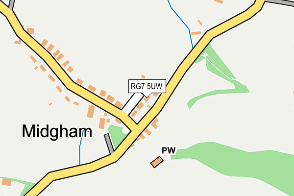 RG7 5UW map - OS OpenMap – Local (Ordnance Survey)