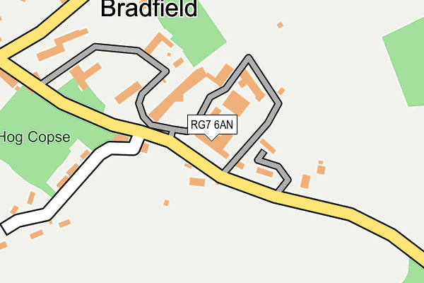 RG7 6AN map - OS OpenMap – Local (Ordnance Survey)