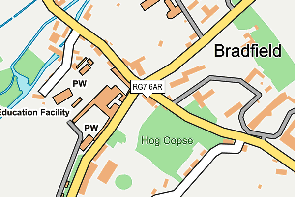 RG7 6AR map - OS OpenMap – Local (Ordnance Survey)