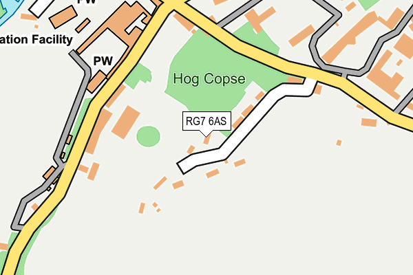 RG7 6AS map - OS OpenMap – Local (Ordnance Survey)