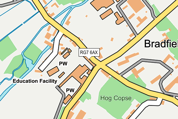 RG7 6AX map - OS OpenMap – Local (Ordnance Survey)