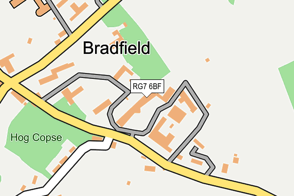 RG7 6BF map - OS OpenMap – Local (Ordnance Survey)