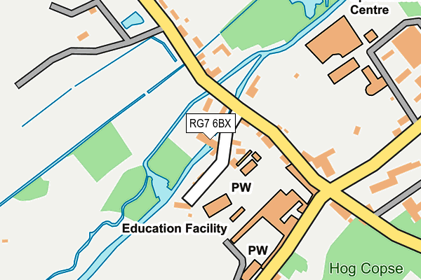 RG7 6BX map - OS OpenMap – Local (Ordnance Survey)