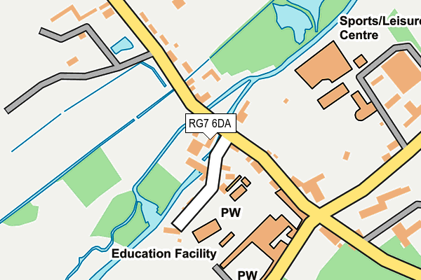 RG7 6DA map - OS OpenMap – Local (Ordnance Survey)