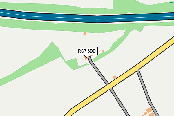 RG7 6DD map - OS OpenMap – Local (Ordnance Survey)