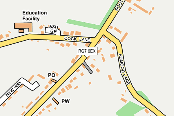 RG7 6EX map - OS OpenMap – Local (Ordnance Survey)