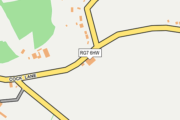 RG7 6HW map - OS OpenMap – Local (Ordnance Survey)