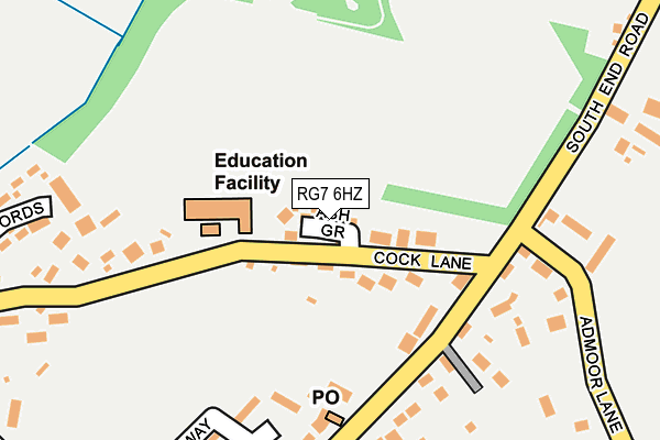 RG7 6HZ map - OS OpenMap – Local (Ordnance Survey)