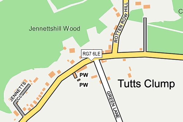 RG7 6LE map - OS OpenMap – Local (Ordnance Survey)
