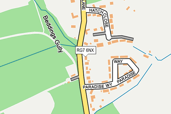 RG7 6NX map - OS OpenMap – Local (Ordnance Survey)