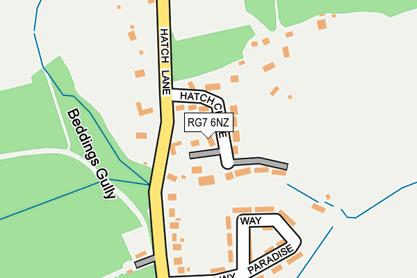 RG7 6NZ map - OS OpenMap – Local (Ordnance Survey)