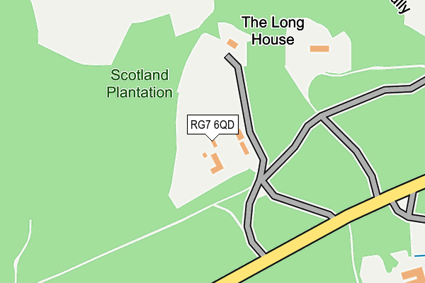 RG7 6QD map - OS OpenMap – Local (Ordnance Survey)