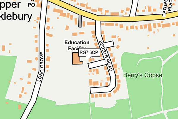 RG7 6QP map - OS OpenMap – Local (Ordnance Survey)