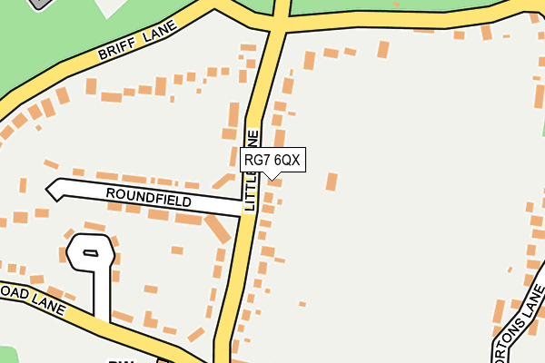 RG7 6QX map - OS OpenMap – Local (Ordnance Survey)