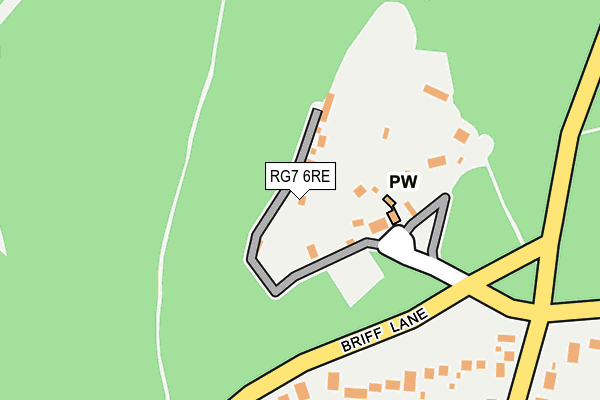 RG7 6RE map - OS OpenMap – Local (Ordnance Survey)