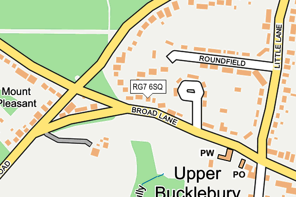 RG7 6SQ map - OS OpenMap – Local (Ordnance Survey)