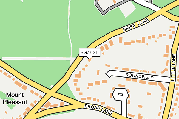 RG7 6ST map - OS OpenMap – Local (Ordnance Survey)