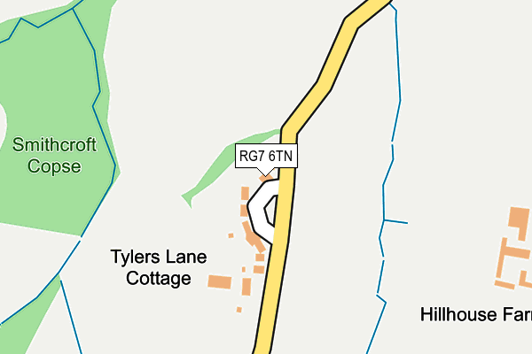 RG7 6TN map - OS OpenMap – Local (Ordnance Survey)