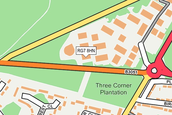 RG7 8HN map - OS OpenMap – Local (Ordnance Survey)