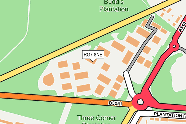 RG7 8NE map - OS OpenMap – Local (Ordnance Survey)