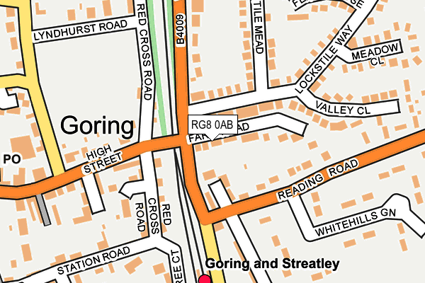 RG8 0AB map - OS OpenMap – Local (Ordnance Survey)