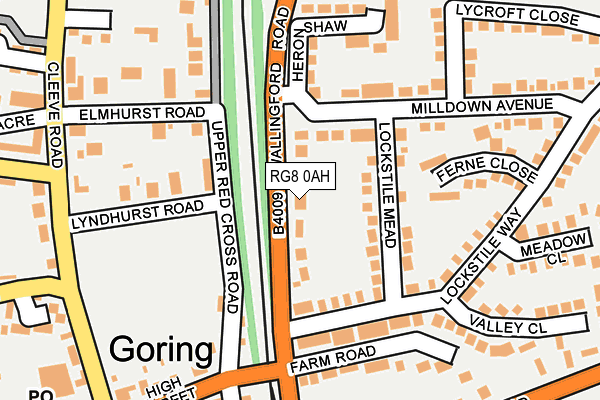 RG8 0AH map - OS OpenMap – Local (Ordnance Survey)