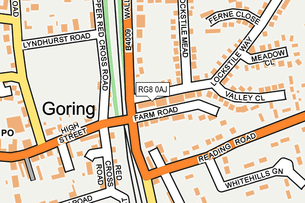 RG8 0AJ map - OS OpenMap – Local (Ordnance Survey)