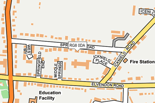 RG8 0DA map - OS OpenMap – Local (Ordnance Survey)