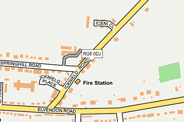 RG8 0DJ map - OS OpenMap – Local (Ordnance Survey)