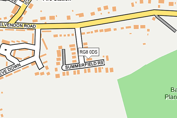 RG8 0DS map - OS OpenMap – Local (Ordnance Survey)