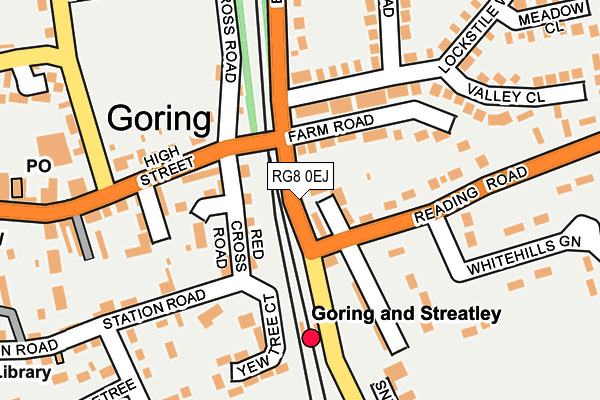 RG8 0EJ map - OS OpenMap – Local (Ordnance Survey)