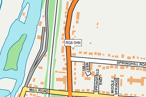 RG8 0HN map - OS OpenMap – Local (Ordnance Survey)