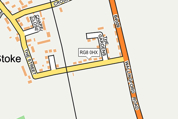 RG8 0HX map - OS OpenMap – Local (Ordnance Survey)