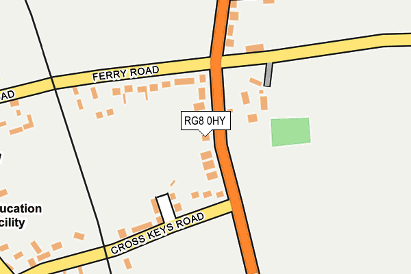 RG8 0HY map - OS OpenMap – Local (Ordnance Survey)