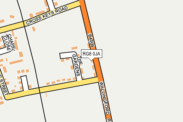 RG8 0JA map - OS OpenMap – Local (Ordnance Survey)