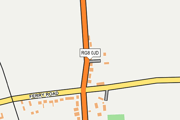 RG8 0JD map - OS OpenMap – Local (Ordnance Survey)