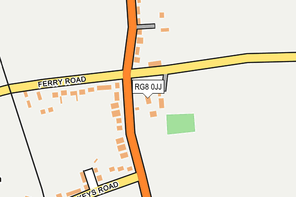 RG8 0JJ map - OS OpenMap – Local (Ordnance Survey)