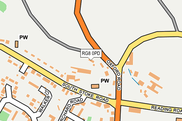 RG8 0PD map - OS OpenMap – Local (Ordnance Survey)