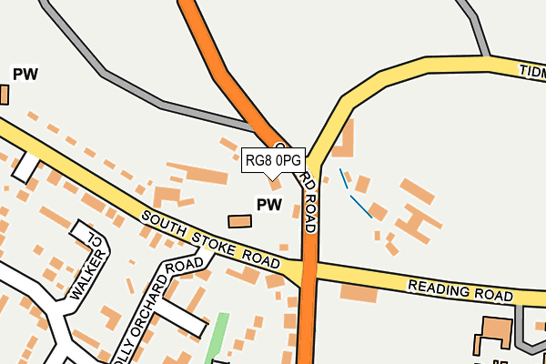 RG8 0PG map - OS OpenMap – Local (Ordnance Survey)