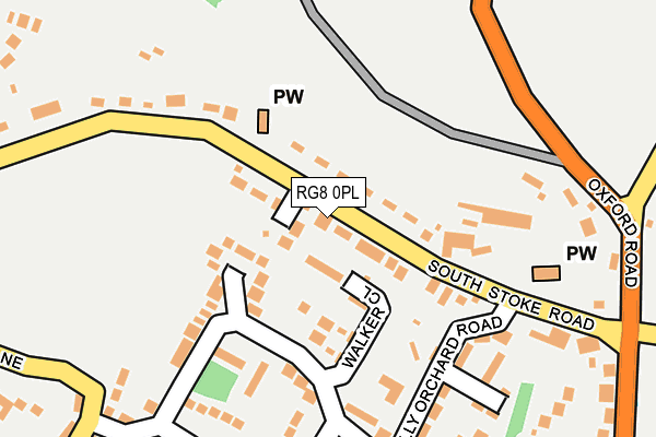 RG8 0PL map - OS OpenMap – Local (Ordnance Survey)