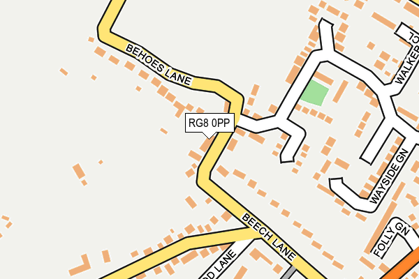 RG8 0PP map - OS OpenMap – Local (Ordnance Survey)