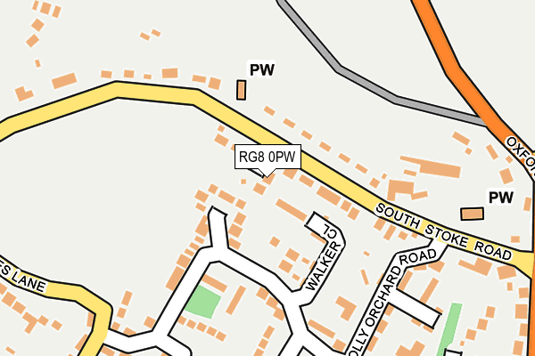 RG8 0PW map - OS OpenMap – Local (Ordnance Survey)